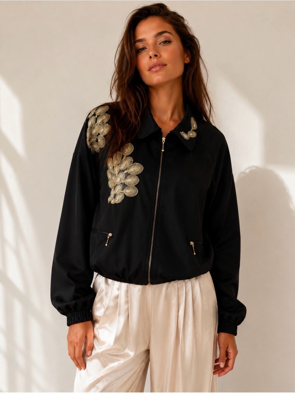 H Lorenzo Designer Bomber Jacket Made in California | Oversized | Best Fits S-XL